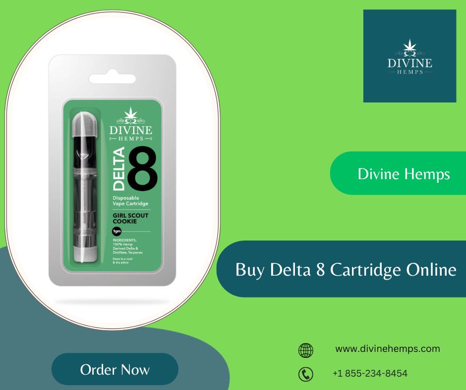 Buy Delta 8 Cartridge Online - Premium Quality From Divine Hemps